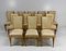 French Art Deco Chairs in Maple and Cream Leather, 1930s, Set of 12, Image 2