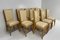 Französische Art Deco Stühle aus Ahorn & Cremefarbenem Leder, 1930er, 12 . Set 4