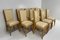 French Art Deco Chairs in Maple and Cream Leather, 1930s, Set of 12 4