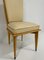 French Art Deco Chairs in Maple and Cream Leather, 1930s, Set of 12 7