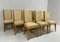 French Art Deco Chairs in Maple and Cream Leather, 1930s, Set of 12 3
