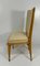 French Art Deco Chairs in Maple and Cream Leather, 1930s, Set of 12 8