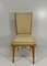 French Art Deco Chairs in Maple and Cream Leather, 1930s, Set of 12 5