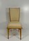 French Art Deco Chairs in Maple and Cream Leather, 1930s, Set of 12, Image 5