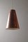 Mid-Century Copper Ceiling Lamp, 1950s 14