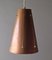 Mid-Century Copper Ceiling Lamp, 1950s, Image 1