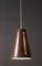 Lámpara de techo Mid-Century de cobre, años 50, Imagen 4