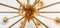 Sputnik Chandelier in Brass with Spherical Glass Shades 10
