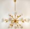 Sputnik Chandelier in Brass with Spherical Glass Shades, Image 8