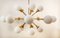 Sputnik Chandelier in Brass with Spherical Glass Shades 5