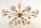 Sputnik Chandelier in Brass with Spherical Glass Shades, Image 17
