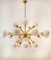 Sputnik Chandelier in Brass with Spherical Glass Shades 3