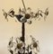 Lámpara de araña con flores de vidrio, años 60, Imagen 11