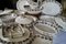 Antikes Copeland Spode Cremegeschirr, 1800er, 19 . Set 16