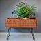 Wood and Rattan Planter, 1960s 4