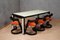 Murano Glass and Beech Wood Dinning Room Conference Table, 1950s, Image 2