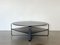 Round Wooden and Lacquered Metal Coffee Table, 1970s 3