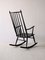 Scandinavian Black Rocking Chair, 1960s 3