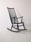 Rocking Chair Scandinave Noire, 1960s 2