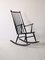 Scandinavian Black Rocking Chair, 1960s 2