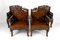 Asian Armchairs with Bats and Cranes, 1880s, Set of 4, Image 4