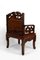 Asian Armchairs with Bats and Cranes, 1880s, Set of 4 6