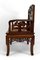 Asian Armchairs with Bats and Cranes, 1880s, Set of 4 9