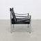 Lounge Chair in Leather and Chrome by Johanson Design Sweden, 1970s 3