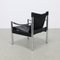 Lounge Chair in Leather and Chrome by Johanson Design Sweden, 1970s 5