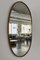 Espejo de pared italiano vintage grande con marco de latón, años 70, Imagen 11