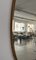 Espejo de pared italiano vintage grande con marco de latón, años 70, Imagen 10