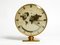 Grande Horloge Mondiale Lourde Mid-Century en Laiton par Heinrich Johannes Möller pour Kienzle 1