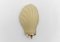 Shell-Shaped Cream Satin Glass Wall Light, Italy, 1960s, Image 7