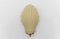 Shell-Shaped Cream Satin Glass Wall Light, Italy, 1960s 1