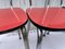 Vintage Stühle aus Rotem Pop Formica, 1960er, 4er Set 5