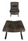 Vintage Mid-Century Leather Lounge Chair & Ottoman by Ingmar Relling for Westnofa, 1970s, Set of 2 3