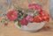 Artista holandés, Art Déco con flores y jarrón, óleo sobre lienzo, siglo XX, enmarcado, Imagen 4