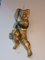 Estatuas de ángeles barrocas de madera dorada. Juego de 2, Imagen 1