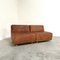 Mid-Century Cognac Leather Lounge Sofas, 1960s, Set of 2 7