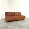 Mid-Century Cognac Leather Lounge Sofas, 1960s, Set of 2, Image 7
