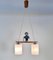Handcrafted 2-Light Hanging Lamp with Folk Art Sandman Figurine from Erzgebirge, Germany, 1950s 5