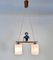 Handcrafted 2-Light Hanging Lamp with Folk Art Sandman Figurine from Erzgebirge, Germany, 1950s, Image 5