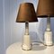 Vintage Danish Heiberg Table Lamps in Porcelain and Brass, 1930s, Set of 2 6