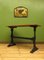Antique English Tavern Table with Cast Iron Base, 1890s 11