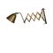 Mid-Century Spanish Industrial Brass Scissors Lamp, Image 7