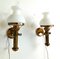 Italian Brass Wall Lamps, 1960s, Set of 2, Image 1