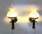 Lámparas de pared italianas de latón, años 60. Juego de 2, Imagen 6