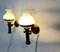 Lámparas de pared italianas de latón, años 60. Juego de 2, Imagen 3