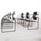 Quinta Armchairs in Metal by Mario Botta for Alias, 1985, Set of 6, Image 3