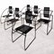 Quinta Armchairs in Metal by Mario Botta for Alias, 1985, Set of 6 4